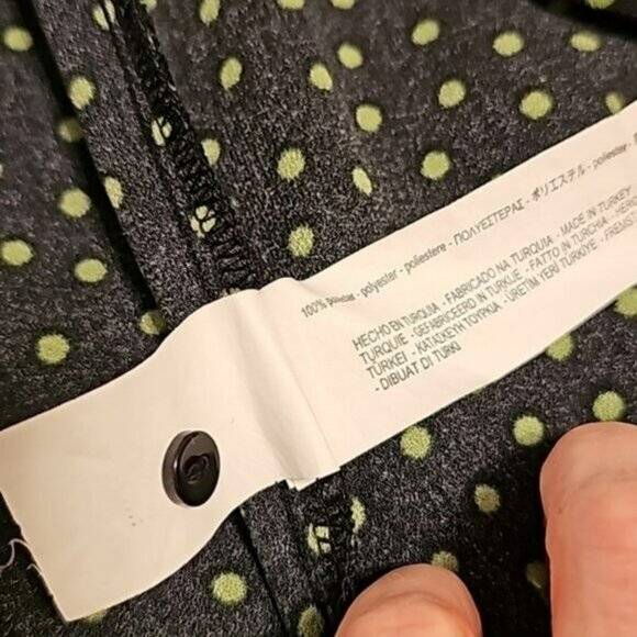 Zara Women's Midi Wrap Dress Size Small Black Colorful Polka Dots Rockabilly Ska - Picture 9 of 14